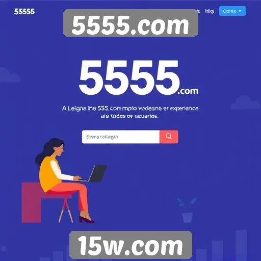 Acessibilidade e design do site 5555.com
