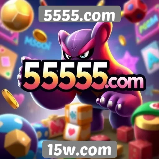 Variedade de jogos disponíveis em 5555.com